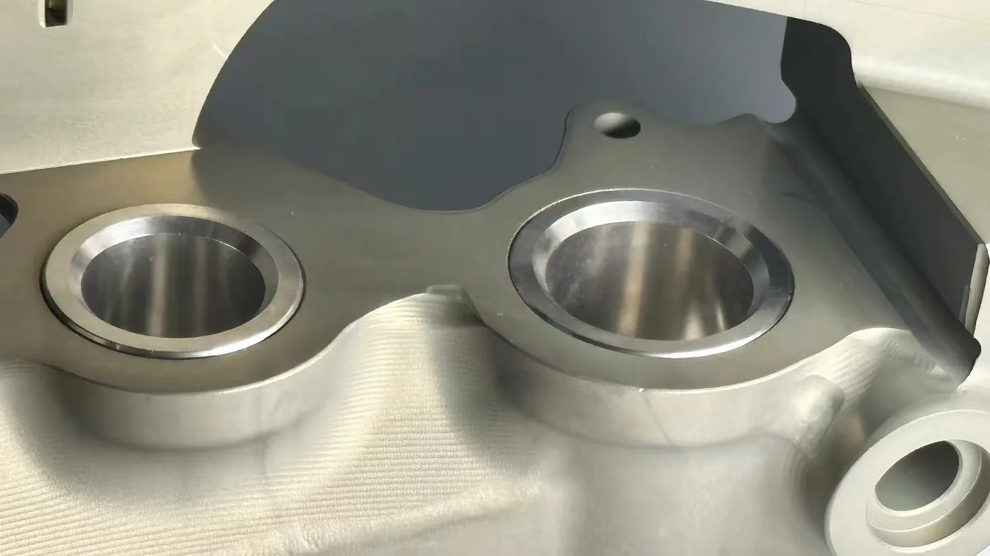 NG-6 piston bores, machined