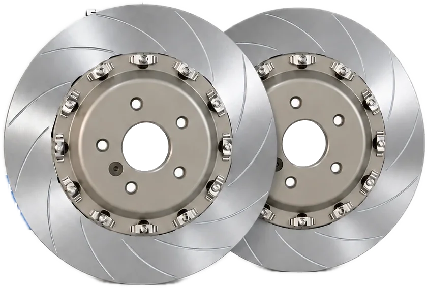 A pair of N145 two-piece discs, photographed