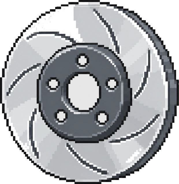 N145 one-piece disc, pixel art